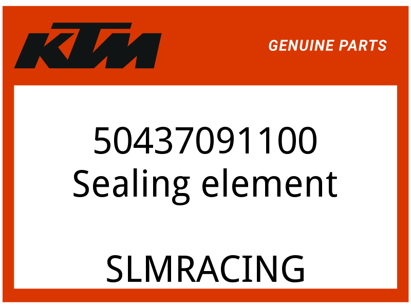 KTM OEM Part 50437091100 Sealing element