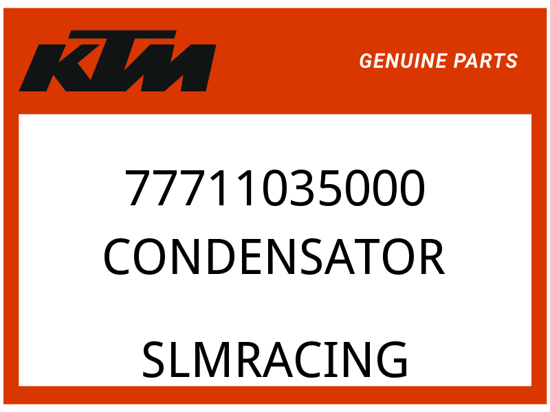 KTM OEM Part 77711035000 CONDENSATOR