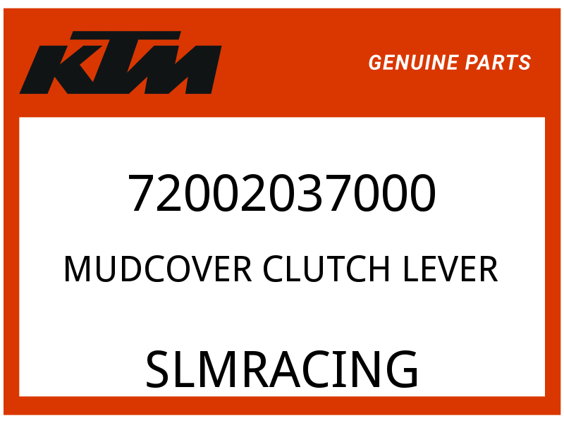 KTM OEM Part 72002037000 MUDCOVER CLUTCH LEVER