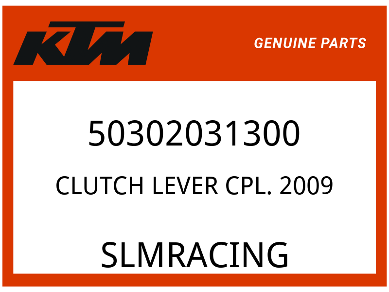 KTM OEM Part 50302031300 CLUTCH LEVER CPL.         2009