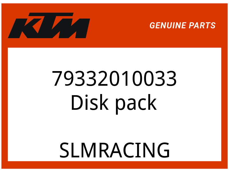 KTM OEM Part 79332010033 Disk pack