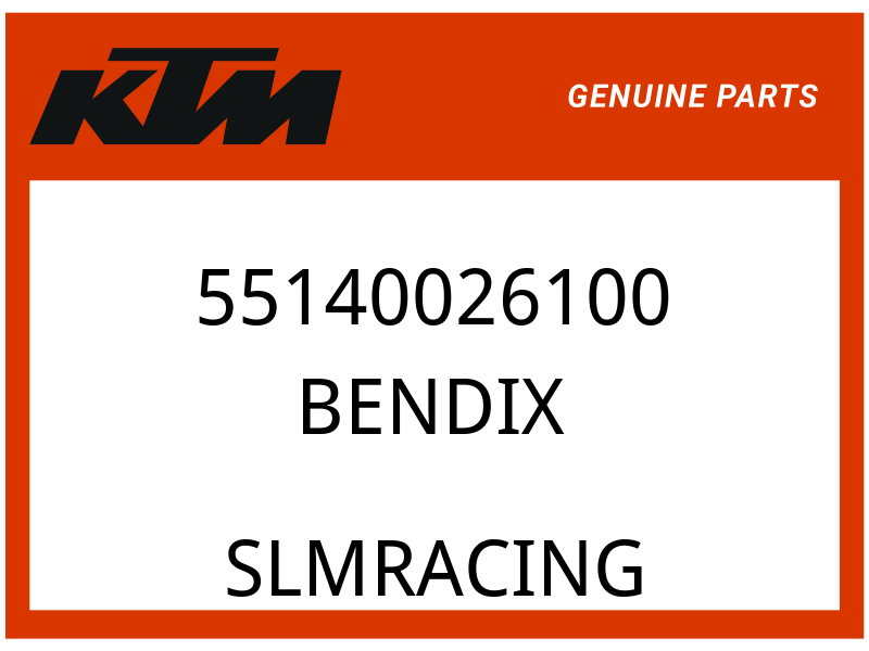 KTM OEM Part 55140026100 BENDIX