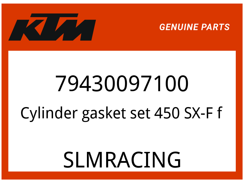 KTM OEM Part 79430097100 Cylinder gasket set 450 SX-F factory