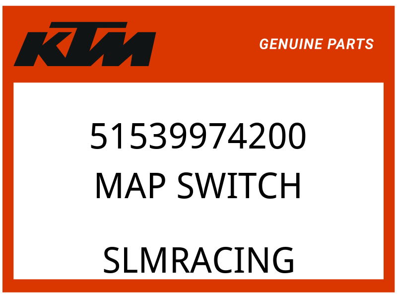 KTM OEM Part 51539974200 MAP SWITCH