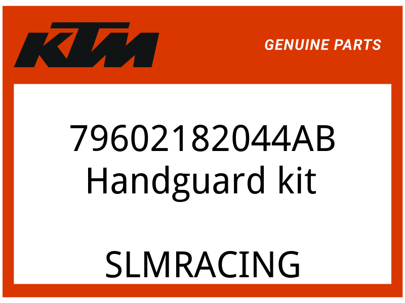 KTM OEM Part 79602182044AB Handguard kit