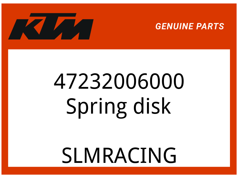 KTM OEM Part 47232006000 Spring disk