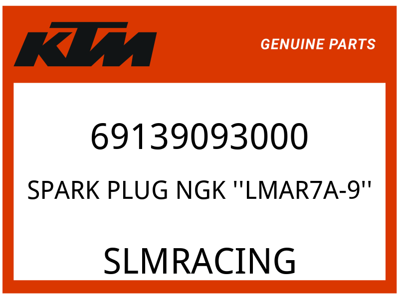 KTM OEM Part 69139093000 SPARK PLUG NGK ''LMAR7A-9''