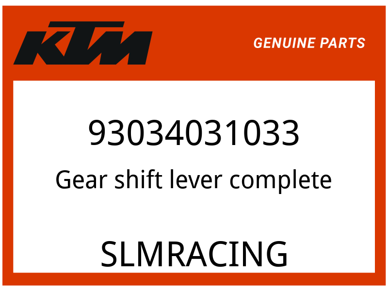 KTM OEM Part 93034031033 Gear shift lever complete