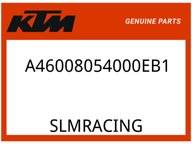 KTM OEM Part A46008054000EB1 Spoiler set
